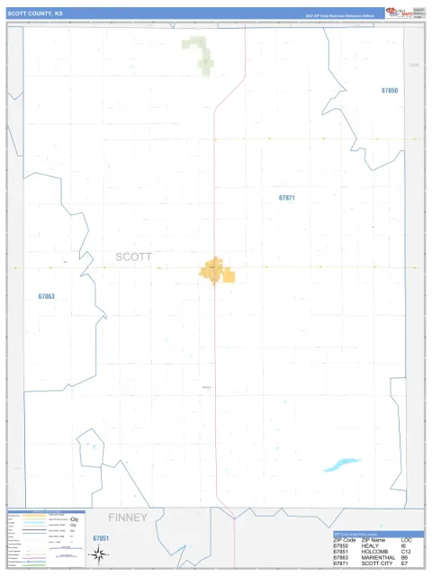 Scott County, KS map
