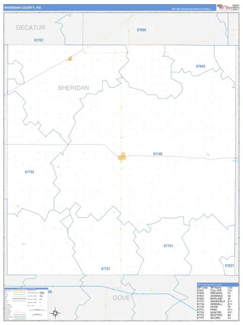 Sheridan County, KS map