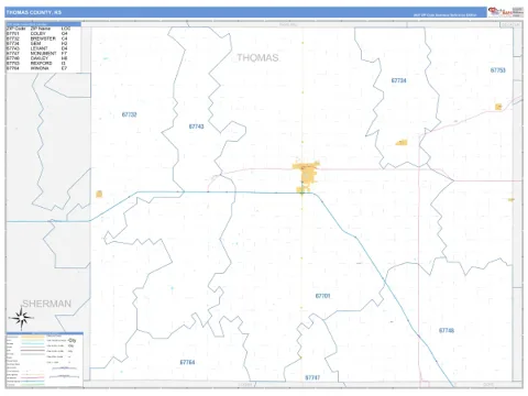 Thomas County, KS map