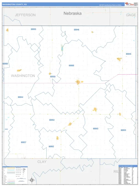 Washington County, KS map