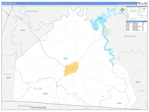 Allen County, KY map