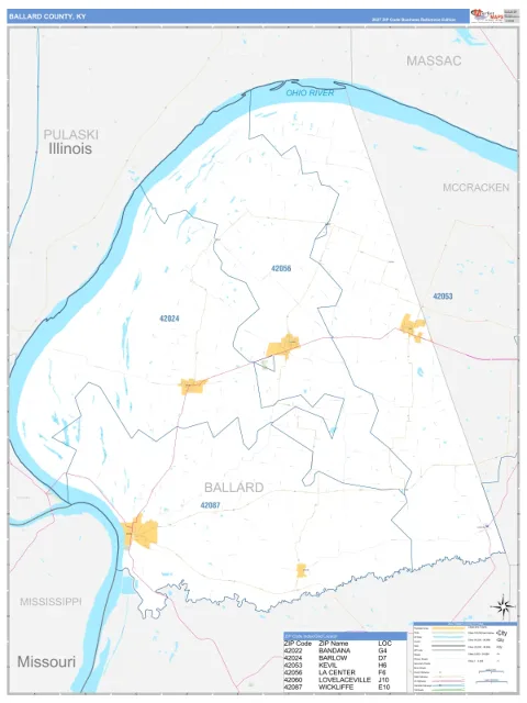 Ballard County, KY map
