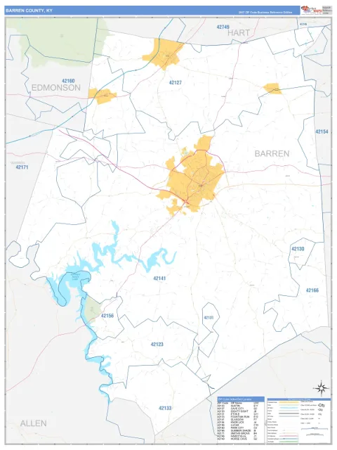 Barren County, KY map