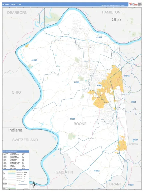 Boone County, KY map