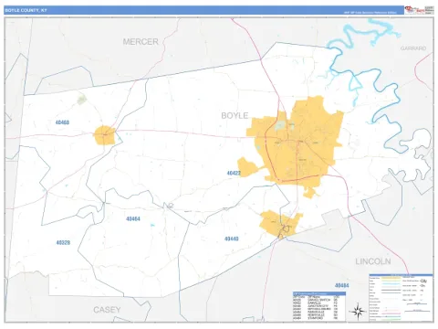 Boyle County, KY map