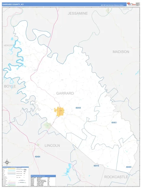Garrard County, KY map