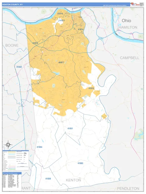 Kenton County, KY map