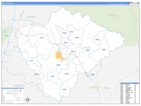 Knox County, KY map