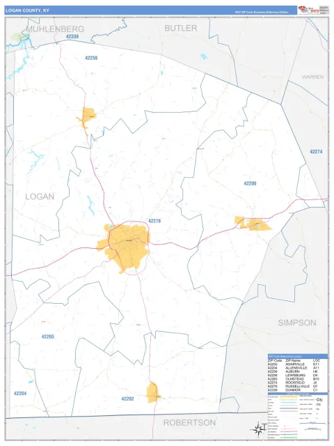 Logan County, KY map