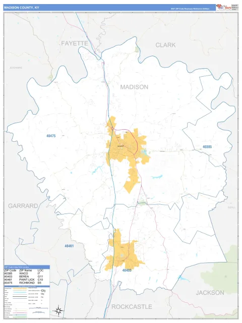 Madison County, KY map