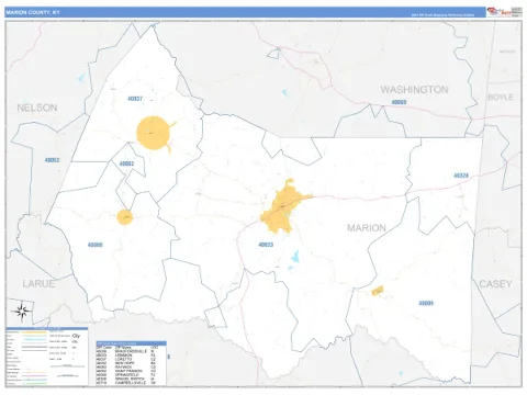 Marion County, KY map
