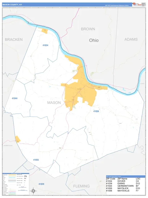 Mason County, KY map