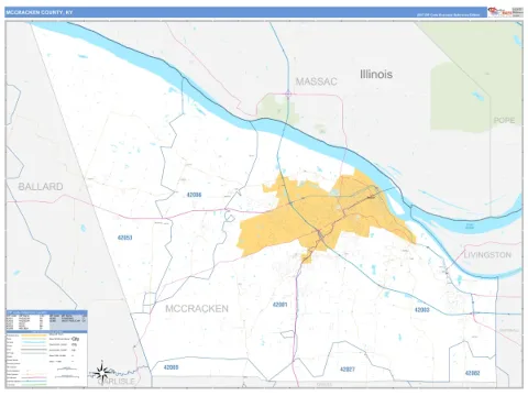 McCracken County, KY map