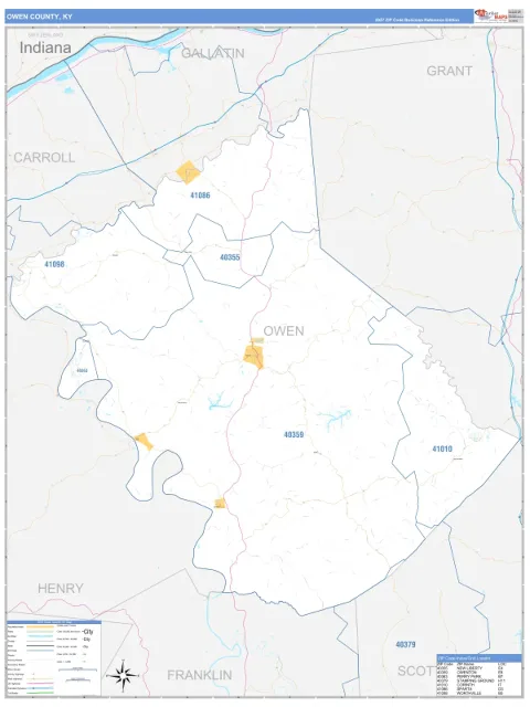 Owen County, KY map