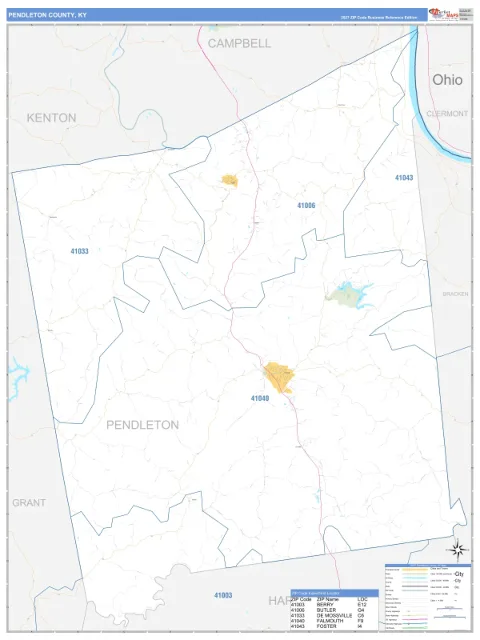 Pendleton County, KY map