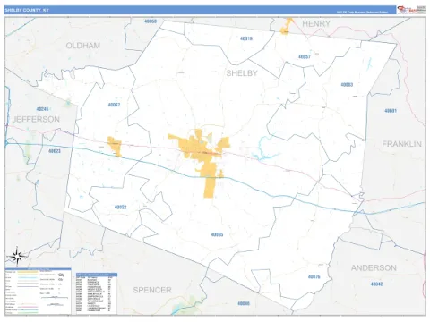 Shelby County, KY map