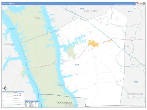 Trigg County, KY map