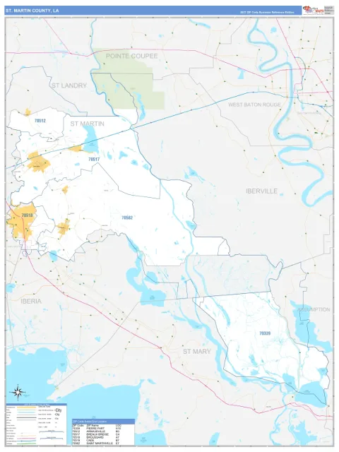 St. Martin County, LA map