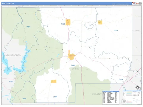 Winn County, LA map