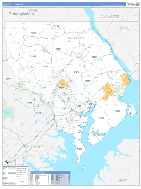 Harford County, MD map