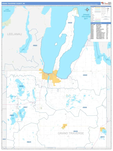 Grand Traverse County, MI map