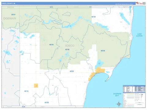 Iosco County, MI map