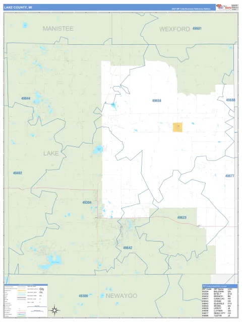 Lake County, MI map