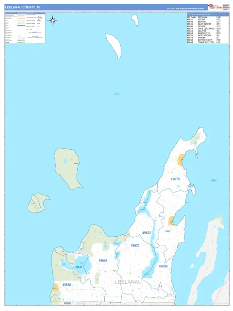 Leelanau County, MI map