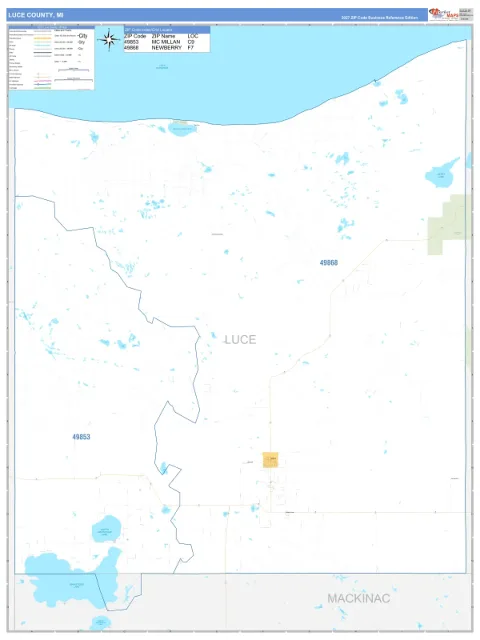 Luce County, MI map