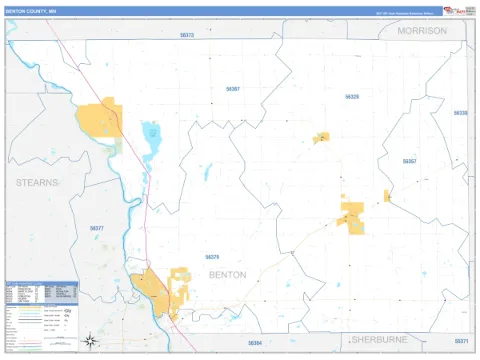 Benton County, MN map