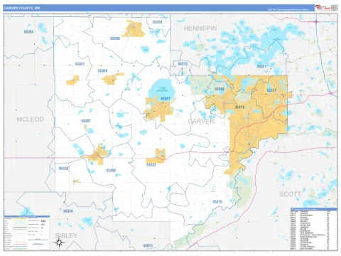 Carver County, MN map