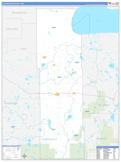 Clearwater County, MN map