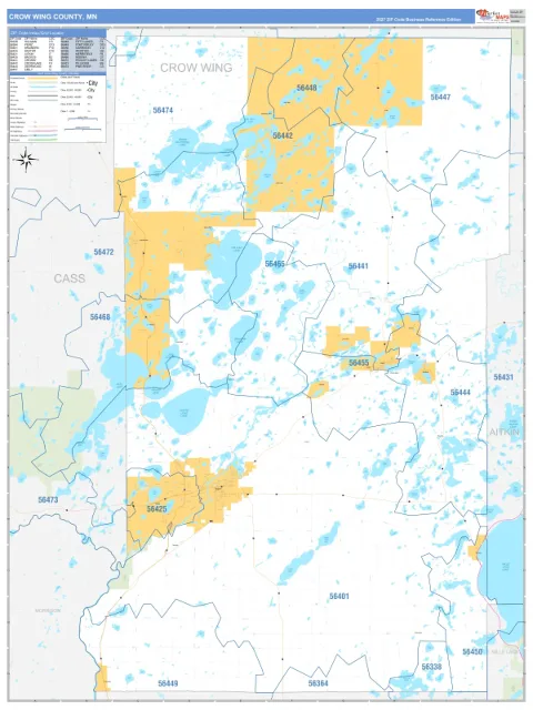 Crow Wing County, MN map