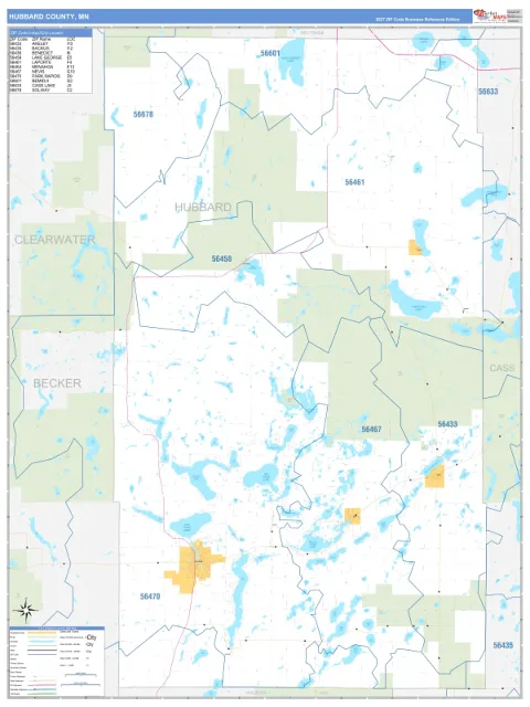Hubbard County, MN map