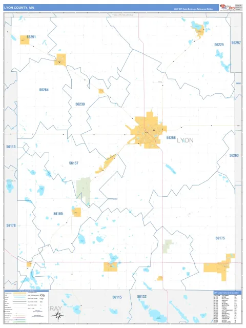 Lyon County, MN map
