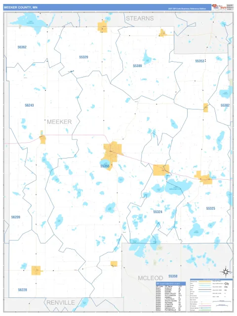 Meeker County, MN map