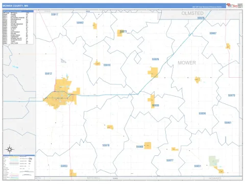 Mower County, MN map