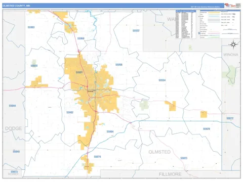 Olmsted County, MN map
