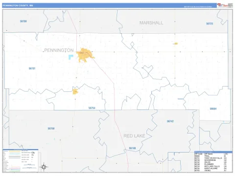 Pennington County, MN map