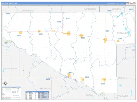 Renville County, MN map