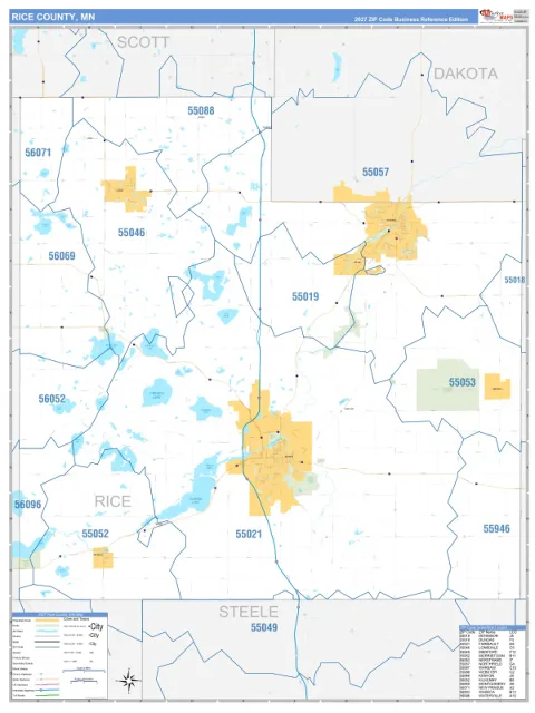 Rice County, MN map