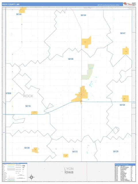 Rock County, MN map
