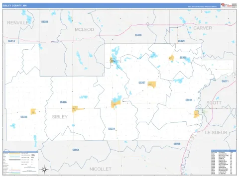 Sibley County, MN map
