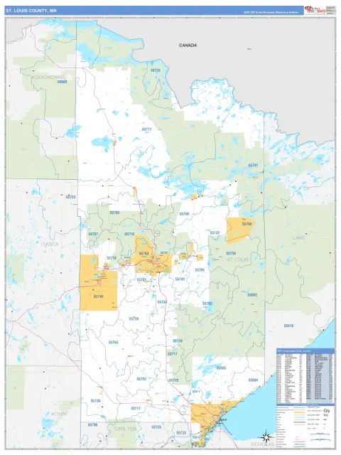 St. Louis County, MN map