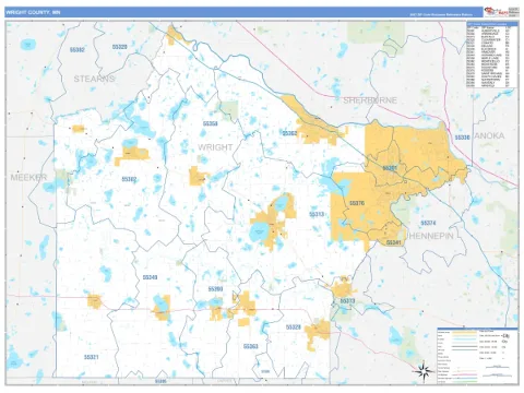 Wright County, MN map