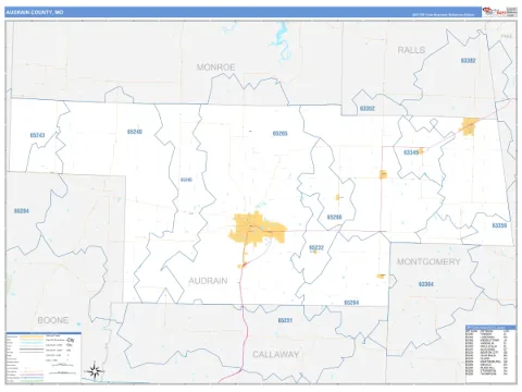 Audrain County, MO map
