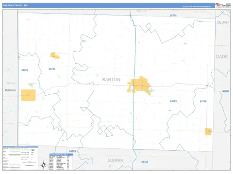 Barton County, MO map