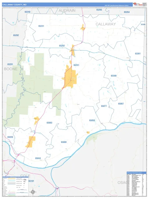 Callaway County, MO map