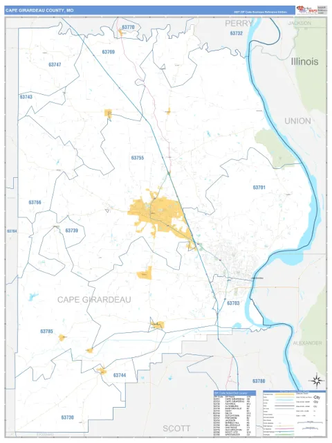 Cape Girardeau County, MO map