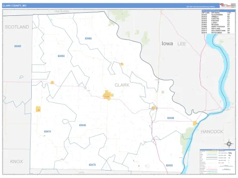 Clark County, MO map